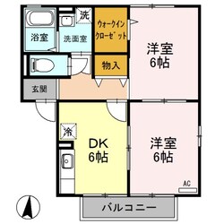 アンバサダーヒルズ Ｈの物件間取画像